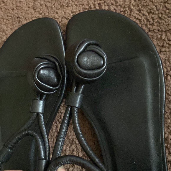 New- Isabel Marant flats black with rose design - Picture 6 of 6